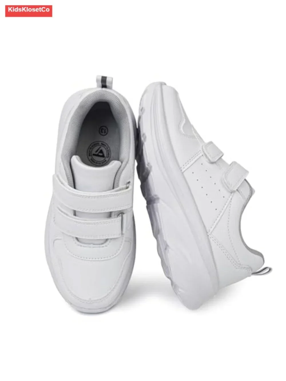 Double Hook and Loop School Uniform Sneakers Non-Slip Comfort Shoes